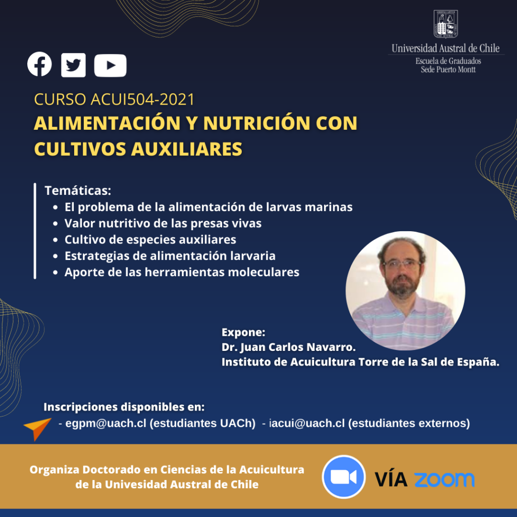CURSO ALIMENTACIÓN Y NUTRICIÓN CON CULTIVO AUXILIARES ACUI504-2021